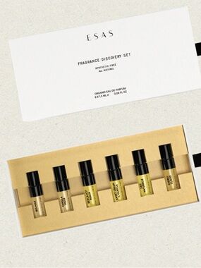 ESAS MEN’s Fragrance Discovery Set Sampler masculine collection ORGANIC nontoxic